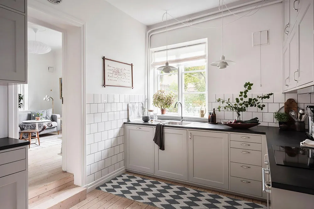 Appartement original avec sol d'échecs au rez-de-chaussée à Göteborg (93 m²) - Gallery image 16