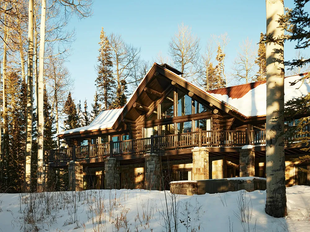 Eclectic Interior of a Log Cabin House in Colorado Mountains - Gallery image 2