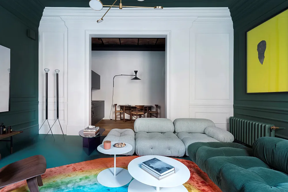 Color Blocks in the Design of a Historical Apartment in Barcelona - Gallery image 4