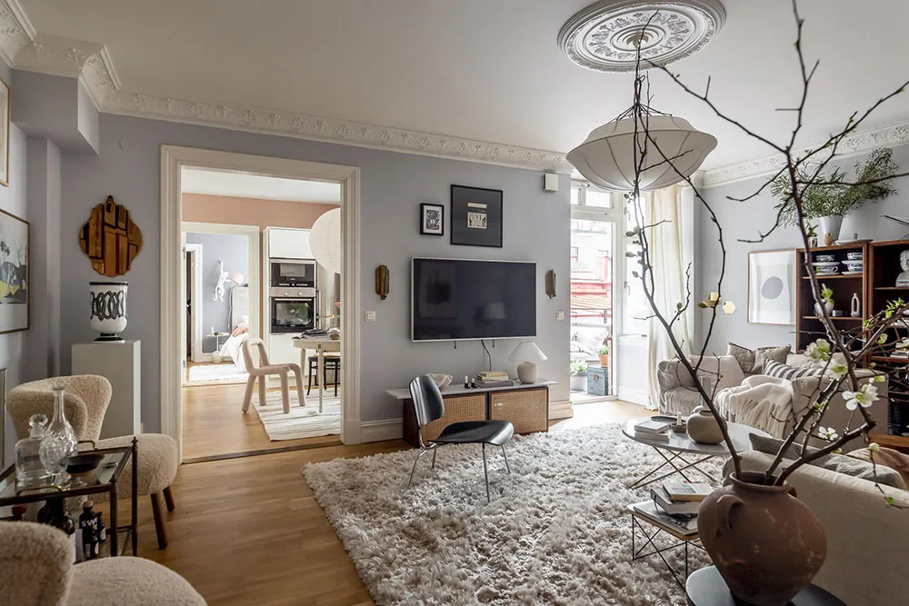 Настінна галерея та приємні прохолодні відтінки: квартира в Гетеборзі (63 кв. м) - Gallery image 7