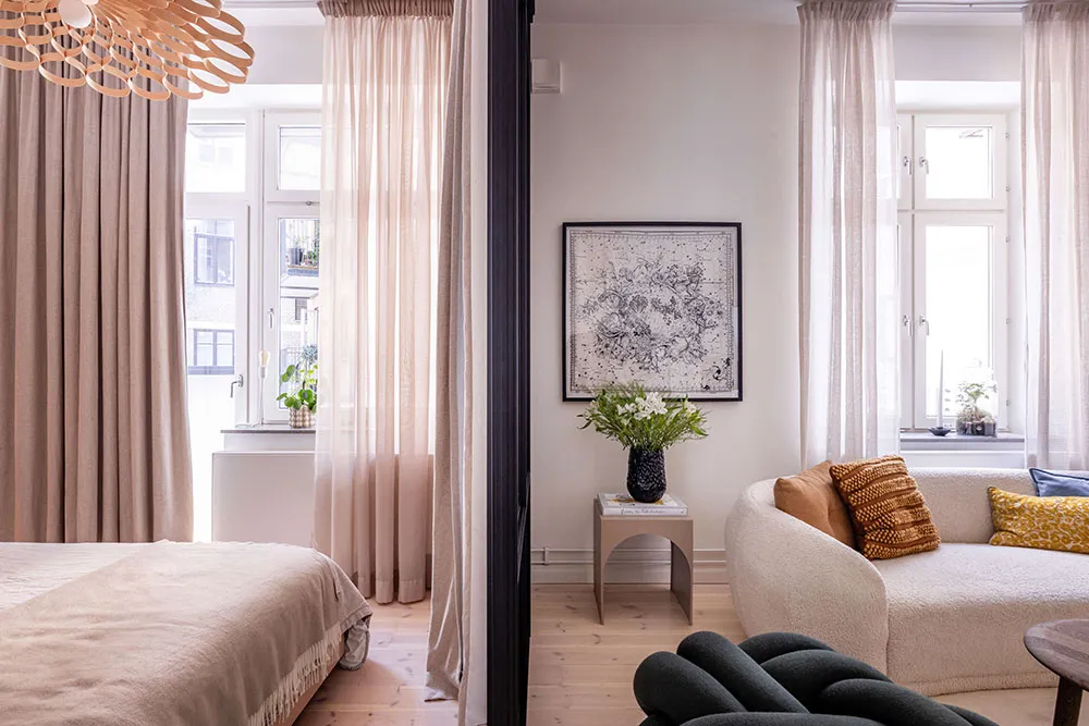 Квартира со спальней за стеклом в доме 19 века в Гетеборге (58 кв. м) - Gallery image 12