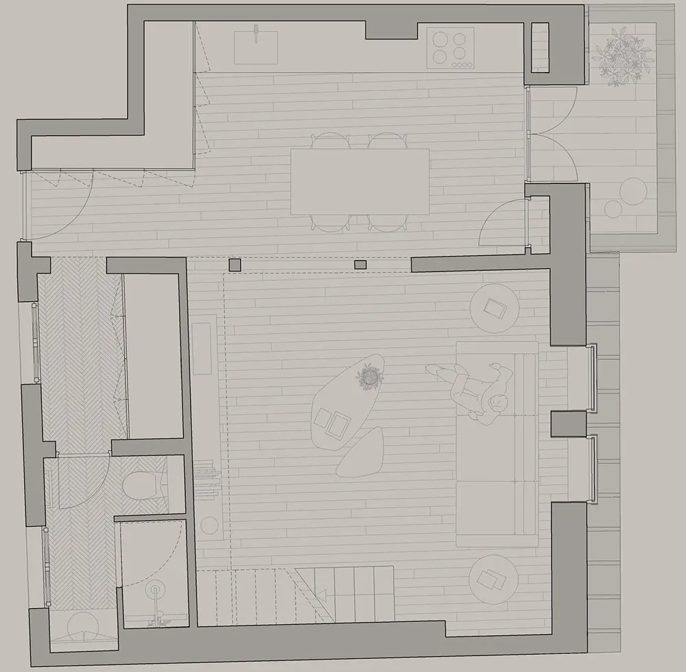 Increíble apartamento blanco y negro en ático en París (45 m²) - Gallery image 16