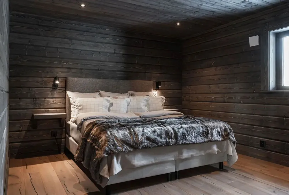 Сучасне скандинавське шале з темною деревиною - Gallery image 15