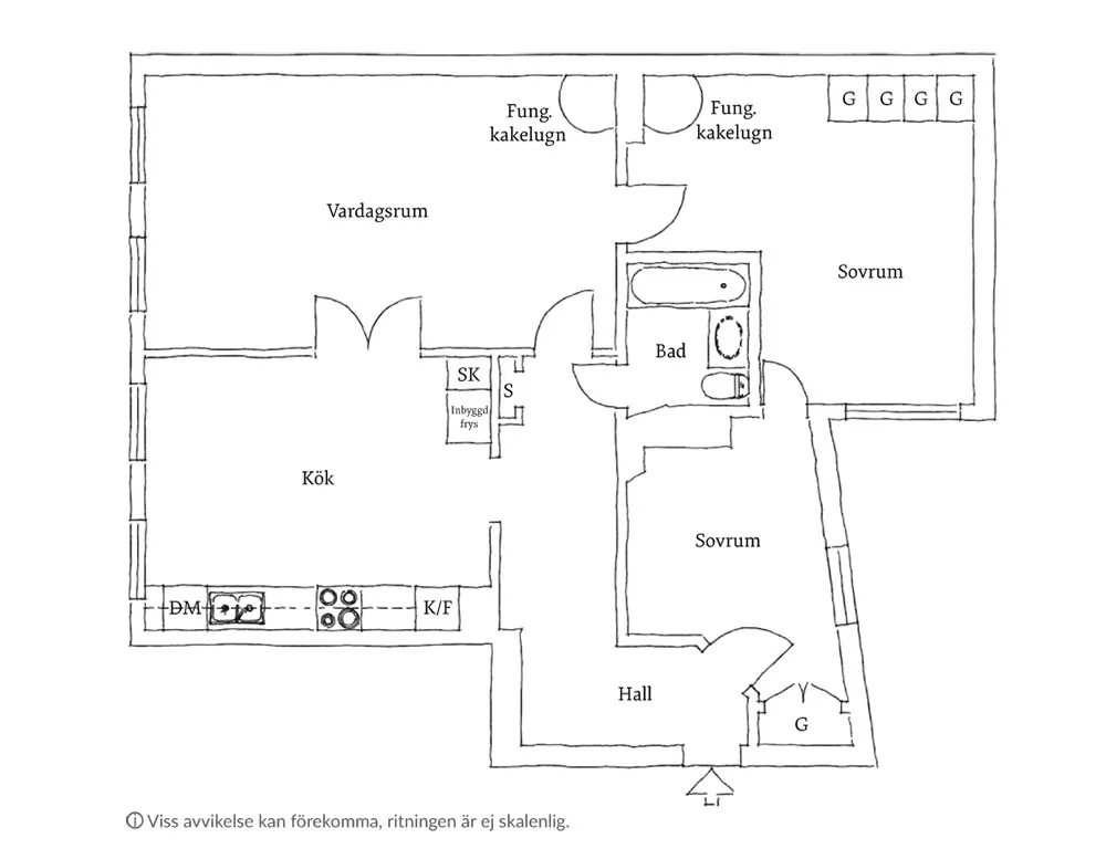 Appartement blanc dans un ancien bâtiment en bois à Gétебourg (87 m²) - Gallery image 22