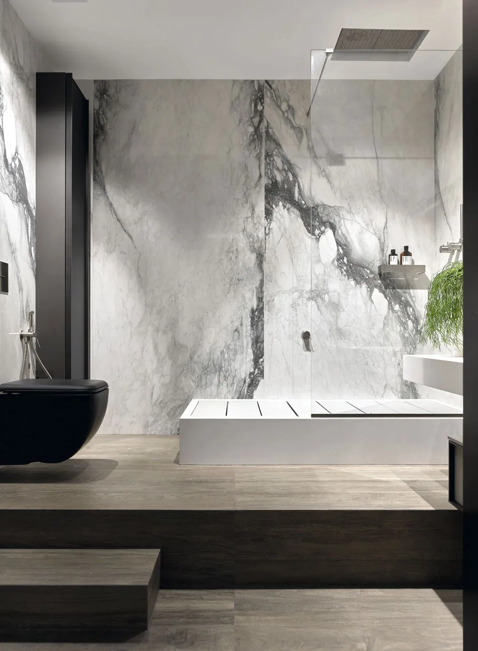 Minimalismo en tonos oscuros y estucado: un interior atrevido para un joven en Moscú (73 m²) - Gallery image 9