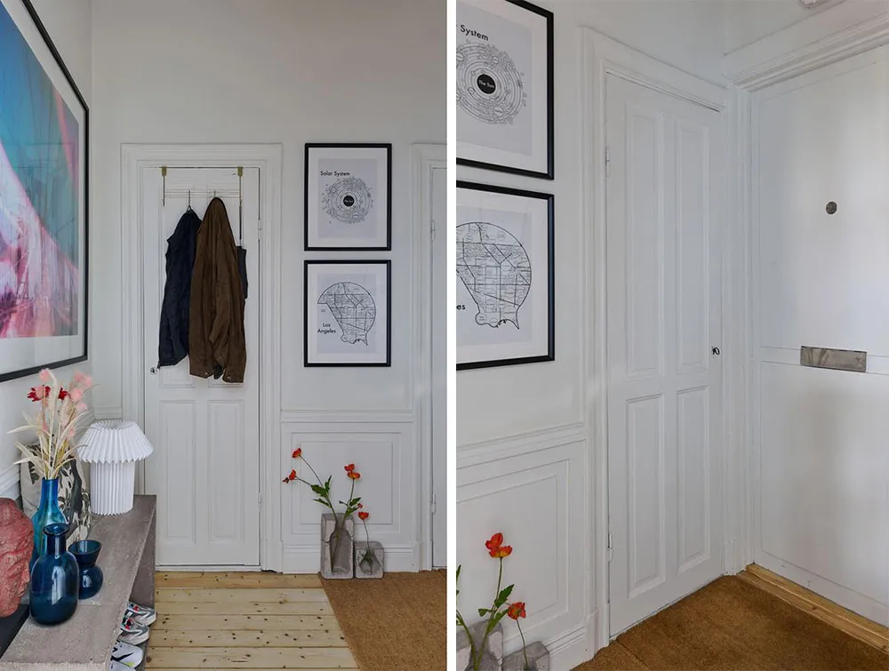 Increíble pequeña apartamento con paredes azules y decoración artística (33 m²) - Gallery image 16