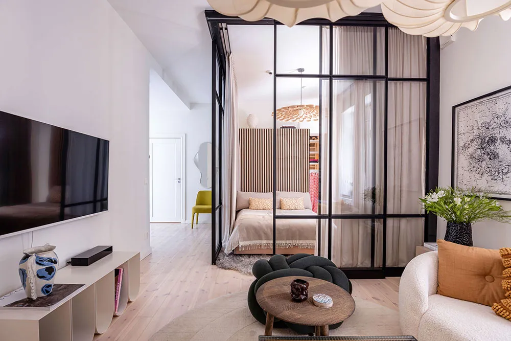 Квартира со спальней за стеклом в доме 19 века в Гетеборге (58 кв. м) - Gallery image 3