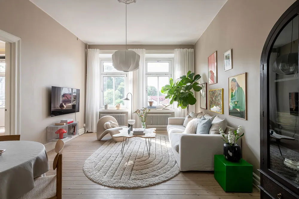 Appartement cosy dans des tons sableux à Stockholm - Gallery image 17