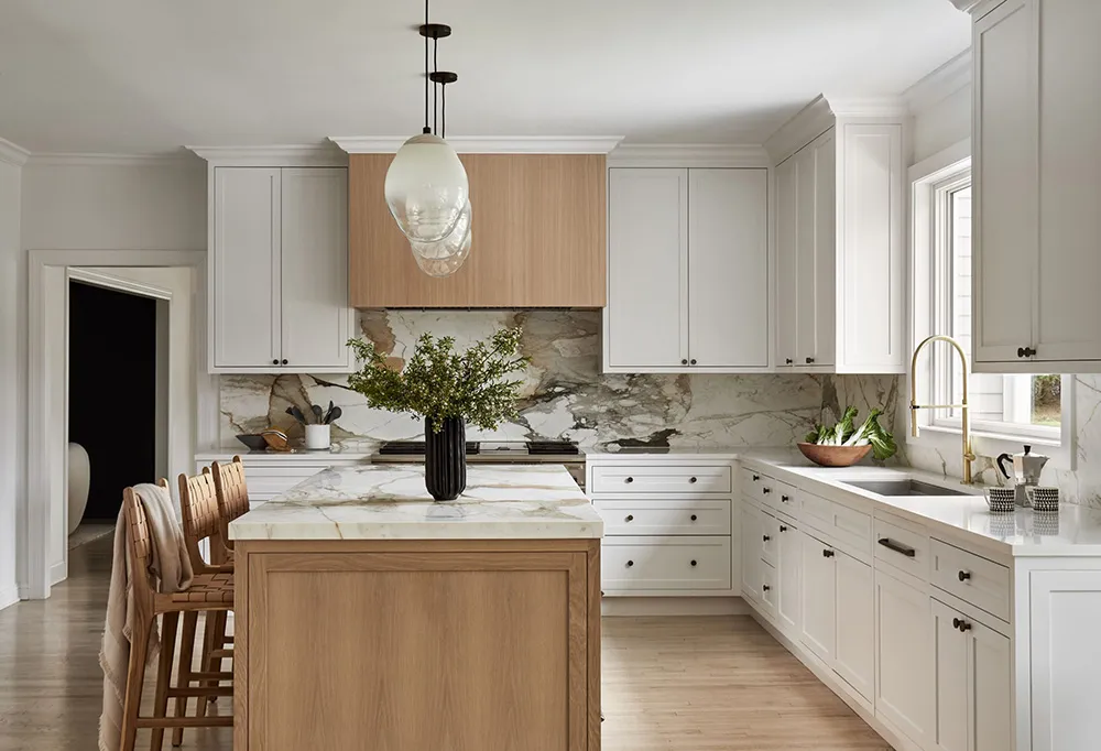 Intérieurs blancs avec des touches chaudes : maison de campagne confortable à proximité de New York - Gallery image 2