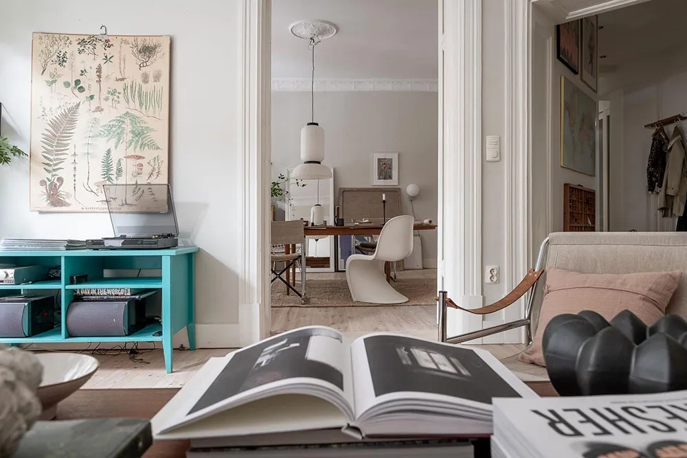 Szwedzki mieszkanie z ciekawym wnętrzem (100 m²) - Gallery image 6