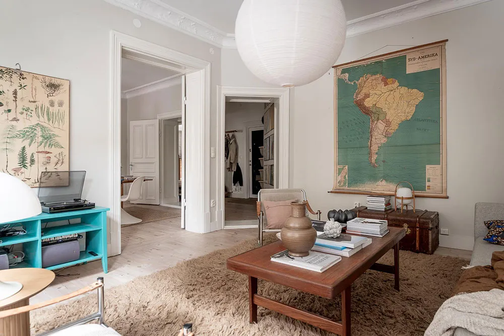 Szwedzki mieszkanie z ciekawym wnętrzem (100 m²) - Gallery image 5