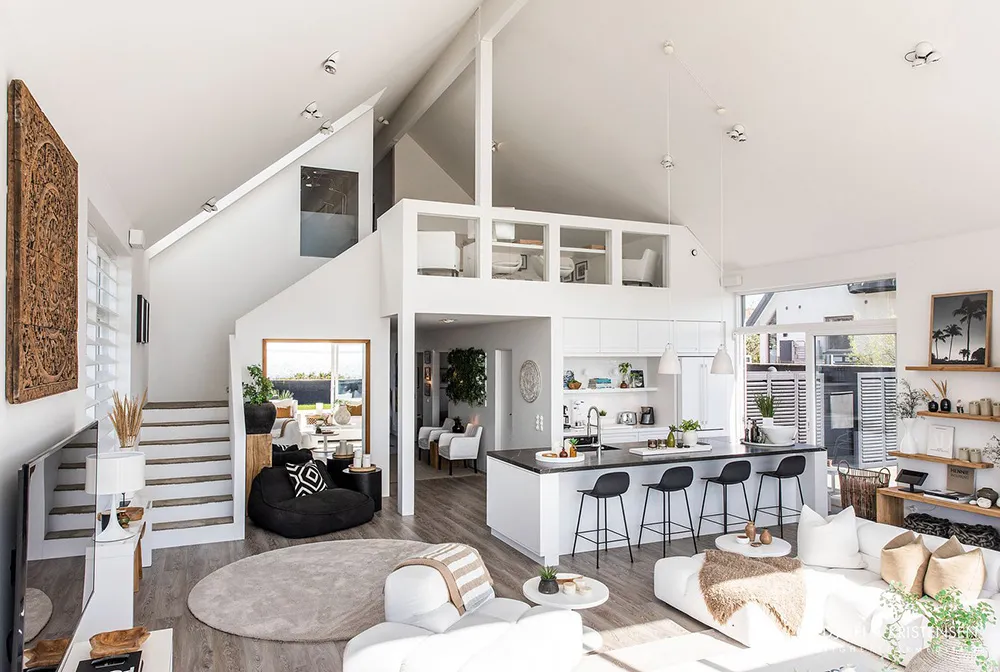 Casa escandinava moderna en la costa del mar - Gallery image 10