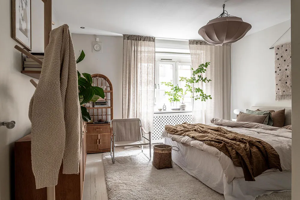 Szwedzki mieszkanie z ciekawym wnętrzem (100 m²) - Gallery image 14