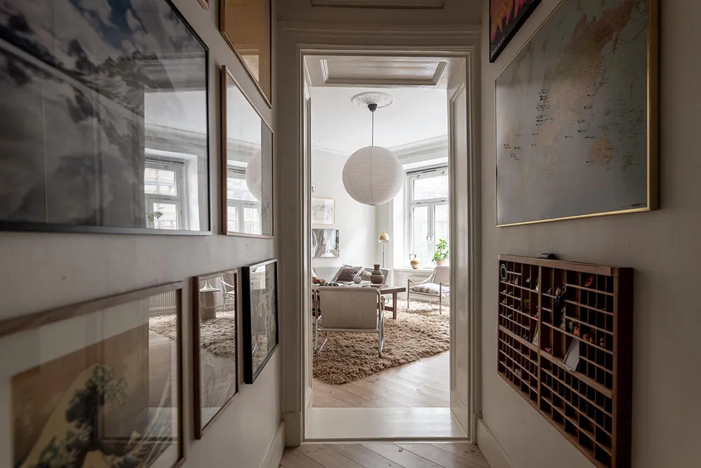 Szwedzki mieszkanie z ciekawym wnętrzem (100 m²) - Gallery image 26