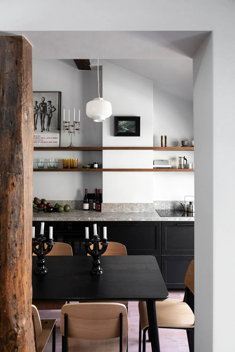 Increíble apartamento blanco y negro en ático en París (45 m²) - Gallery image 7