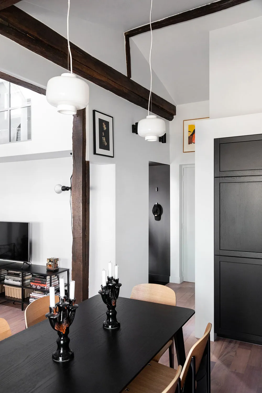 Increíble apartamento blanco y negro en ático en París (45 m²) - Gallery image 8