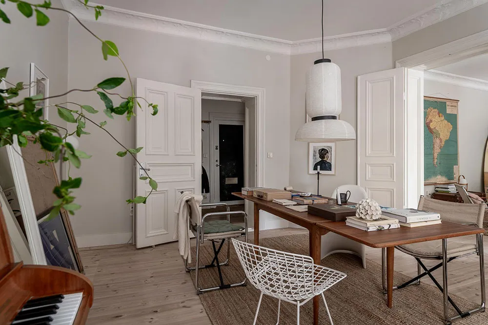 Szwedzki mieszkanie z ciekawym wnętrzem (100 m²) - Gallery image 11