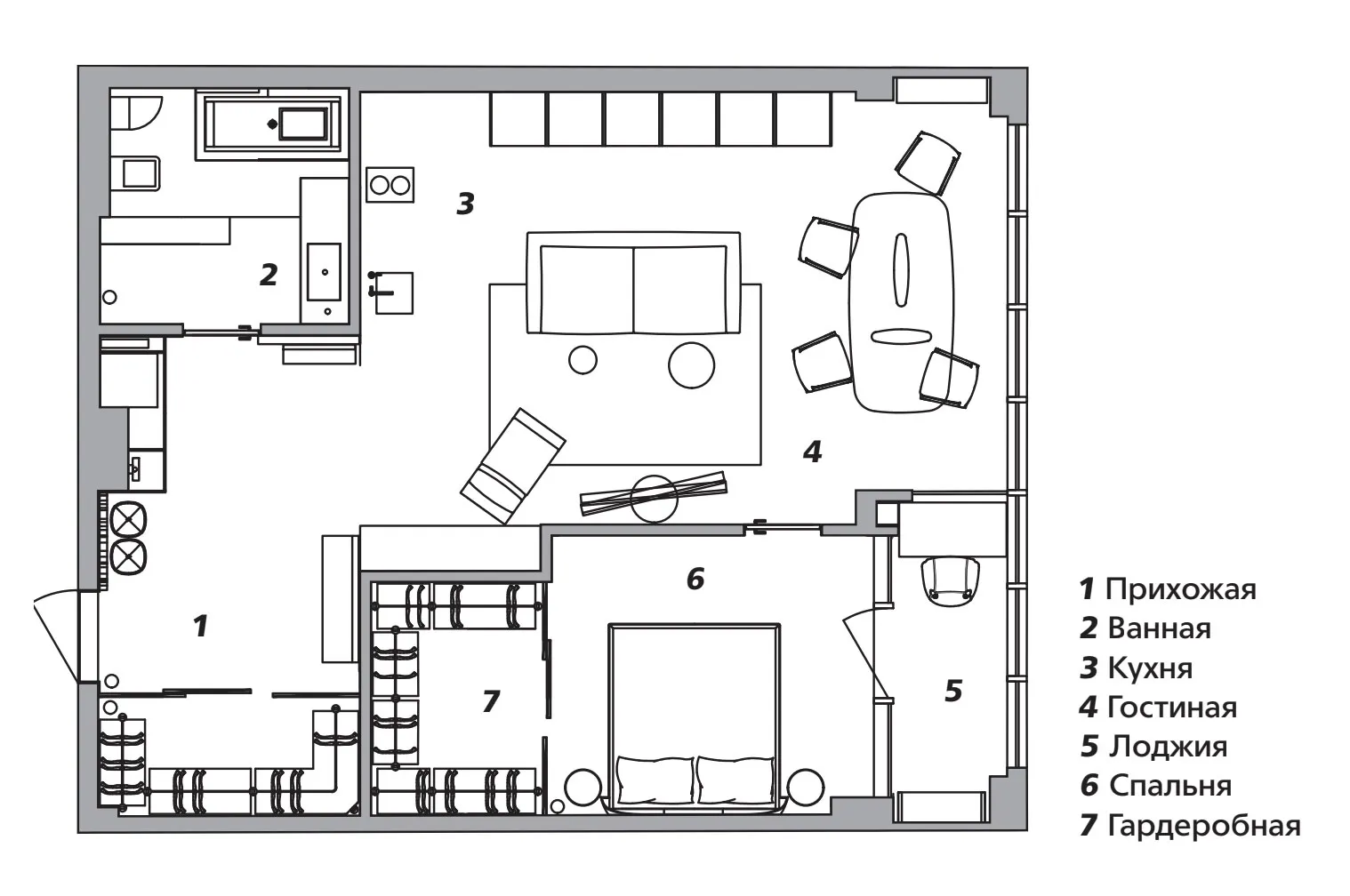 Minimalismo en tonos oscuros y estucado: un interior atrevido para un joven en Moscú (73 m²) - Gallery image 10