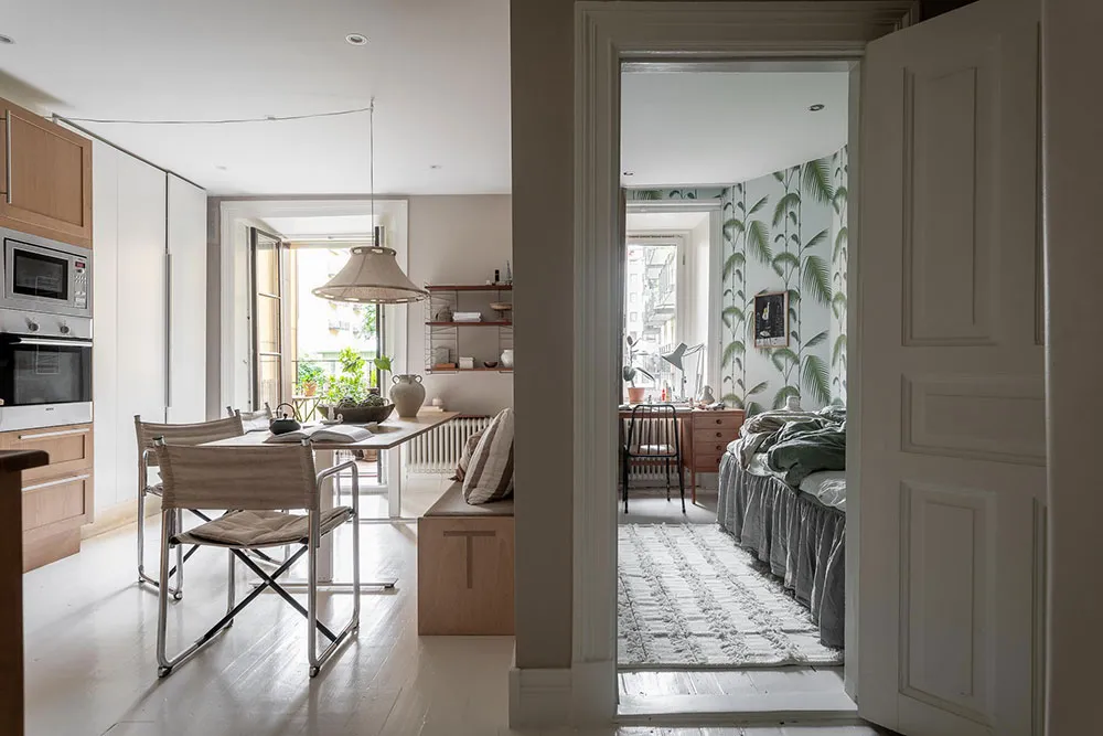 Szwedzki mieszkanie z ciekawym wnętrzem (100 m²) - Gallery image 18