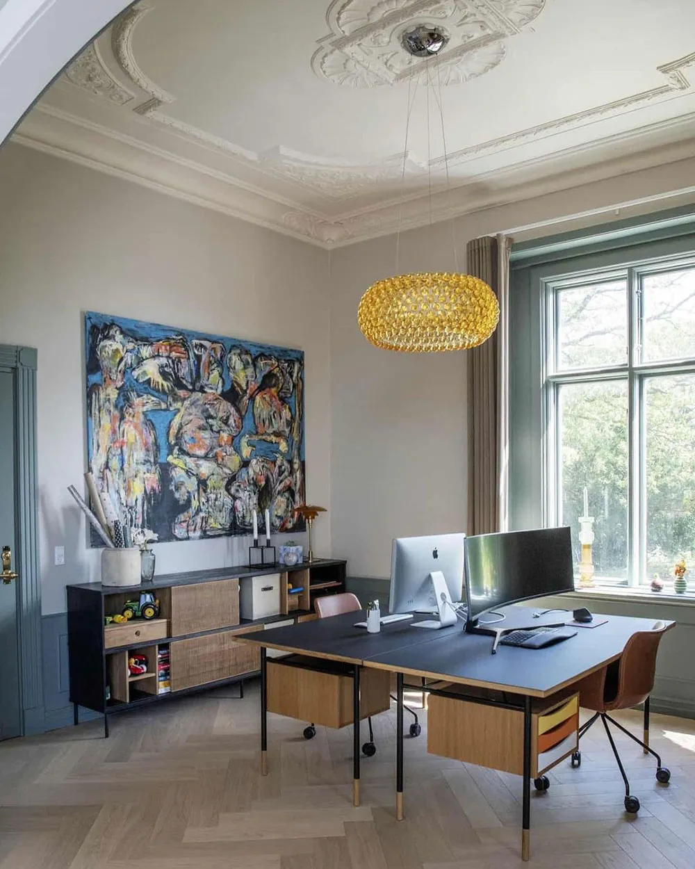 Красиві інтер'єри розкішної історичної вілли в Данії - Gallery image 11