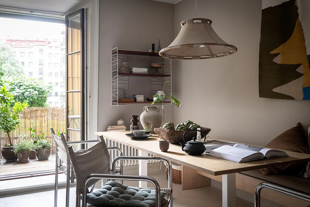 Szwedzki mieszkanie z ciekawym wnętrzem (100 m²) - Gallery image 19