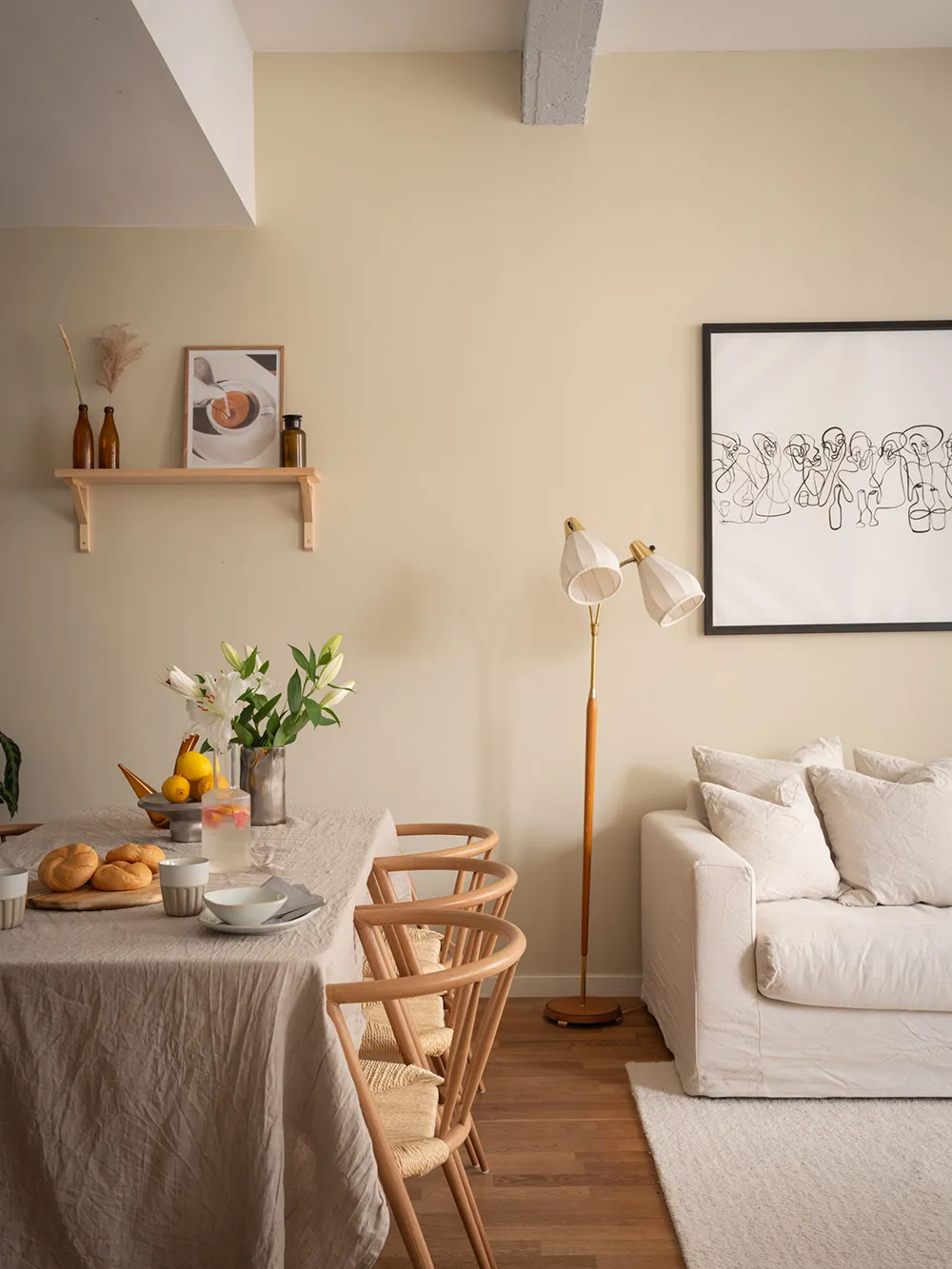 Loft suédois ensoleillé aux murs sableux (62 m²) - Gallery image 8