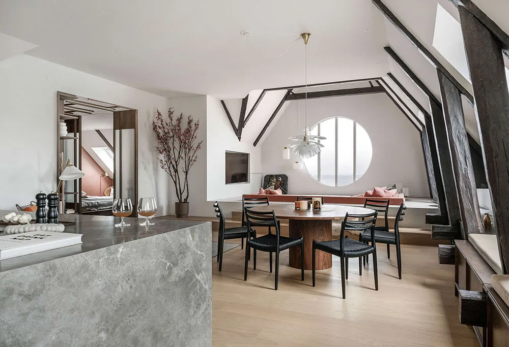 Японские мотивы в просторной мансардной квартире в Швеции - Gallery image 2