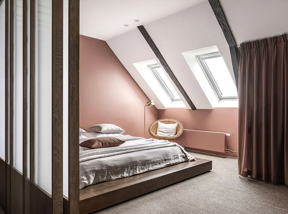 Японские мотивы в просторной мансардной квартире в Швеции - Gallery image 6