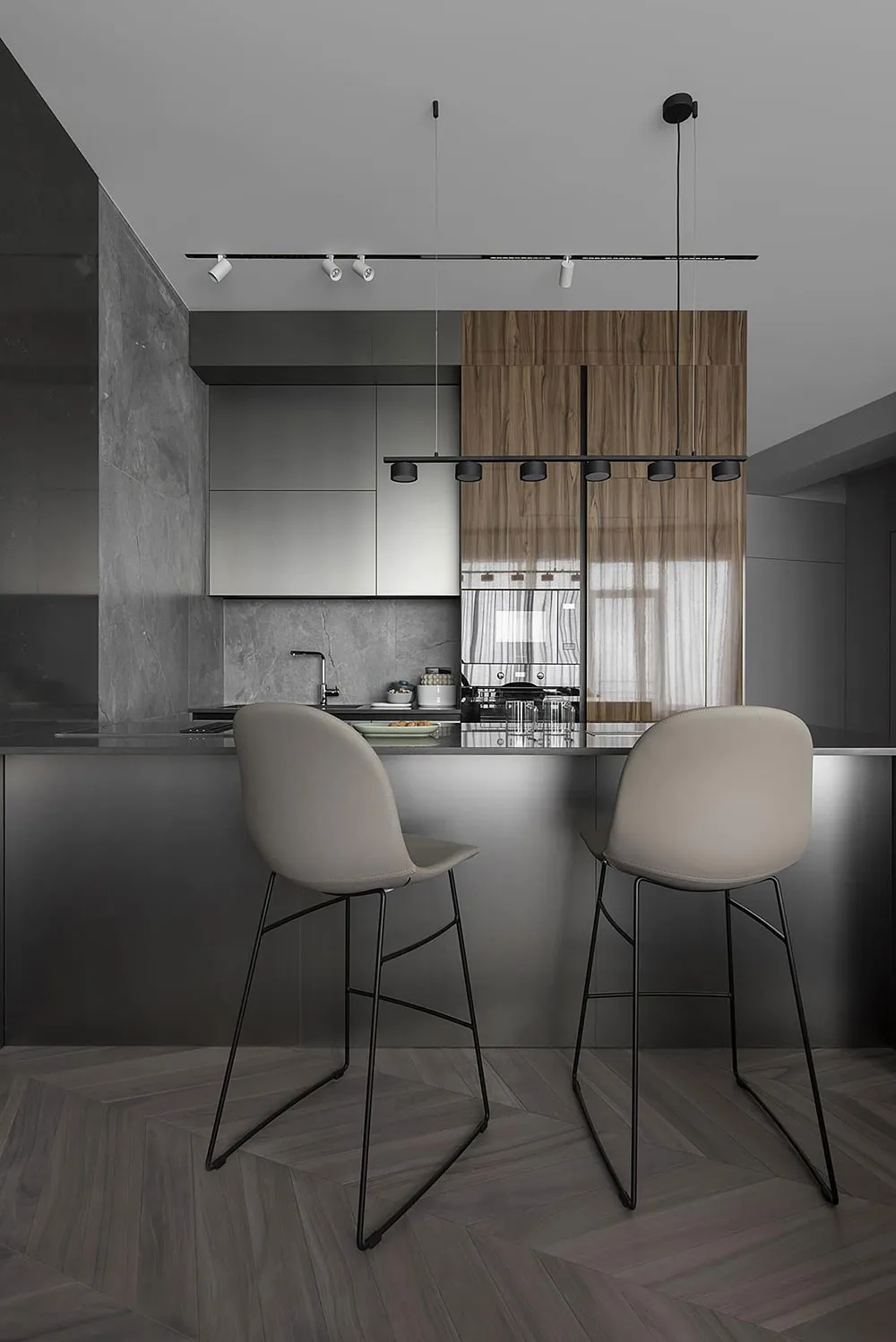 Diseños de interiores elegantes y sobrios en apartamento moderno en Kiev (76 m²) - Gallery image 8