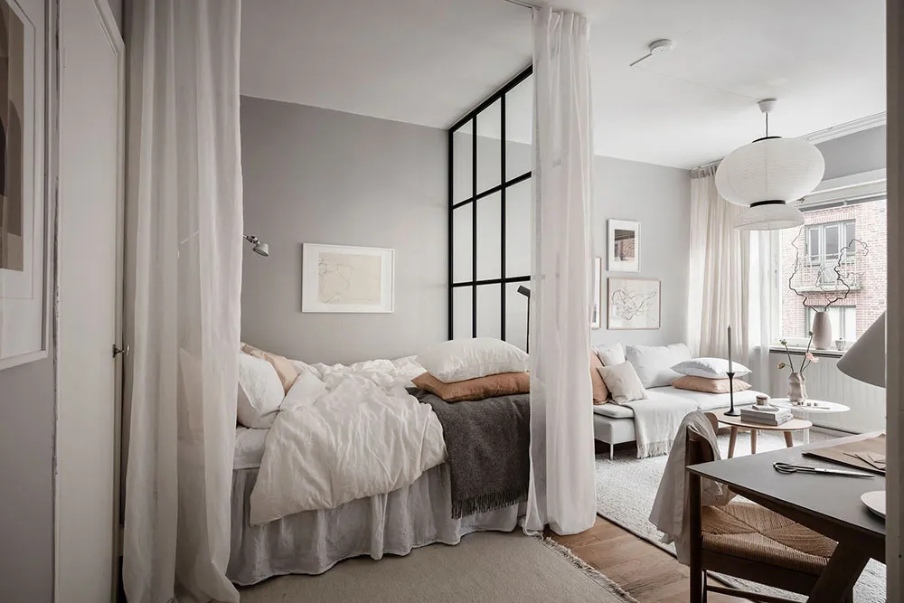 Budgetfreundlicher, aber angenehmer Interior einer kleinen Wohnung in Schweden (36 qm) - Gallery image 23