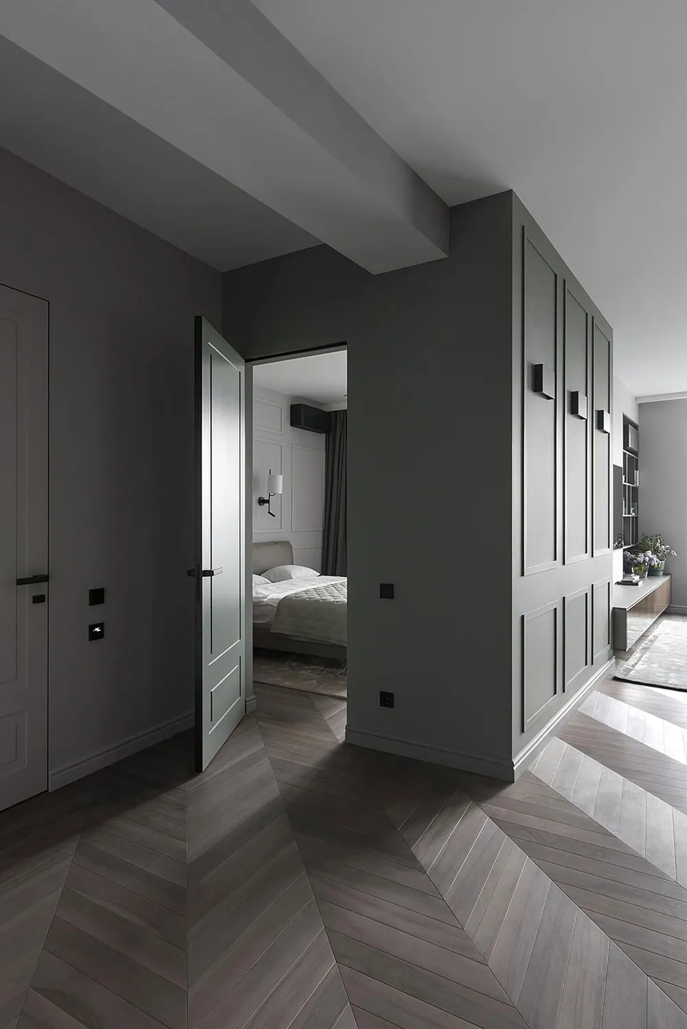 Diseños de interiores elegantes y sobrios en apartamento moderno en Kiev (76 m²) - Gallery image 9