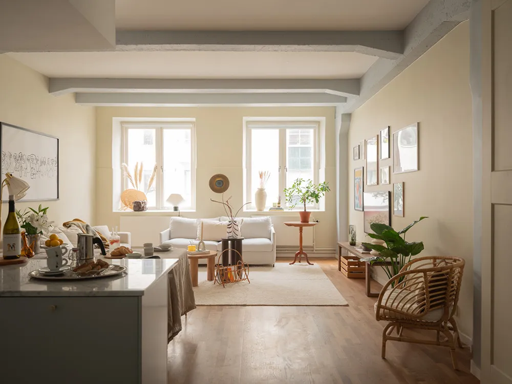 Loft suédois ensoleillé aux murs sableux (62 m²) - Gallery image 4