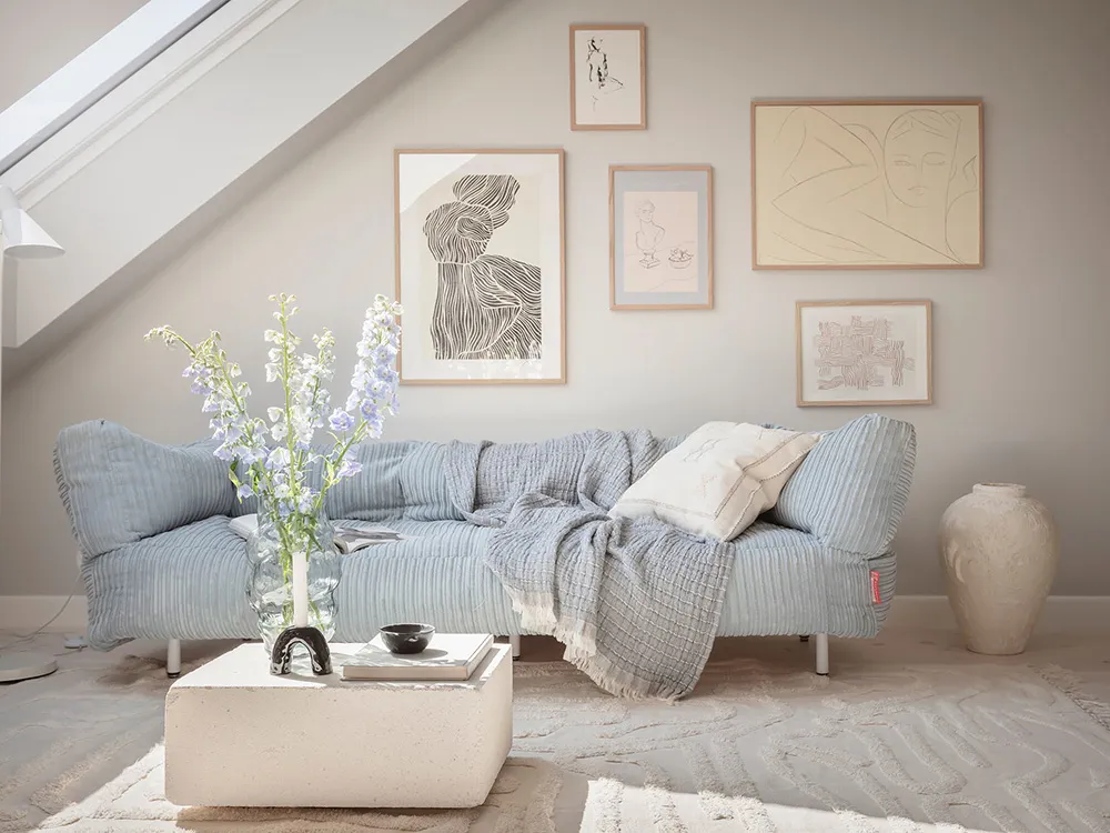 Lekki i przestronny интерьер małej mansardówki w Gotenborgu (36 m²) - Gallery image 2