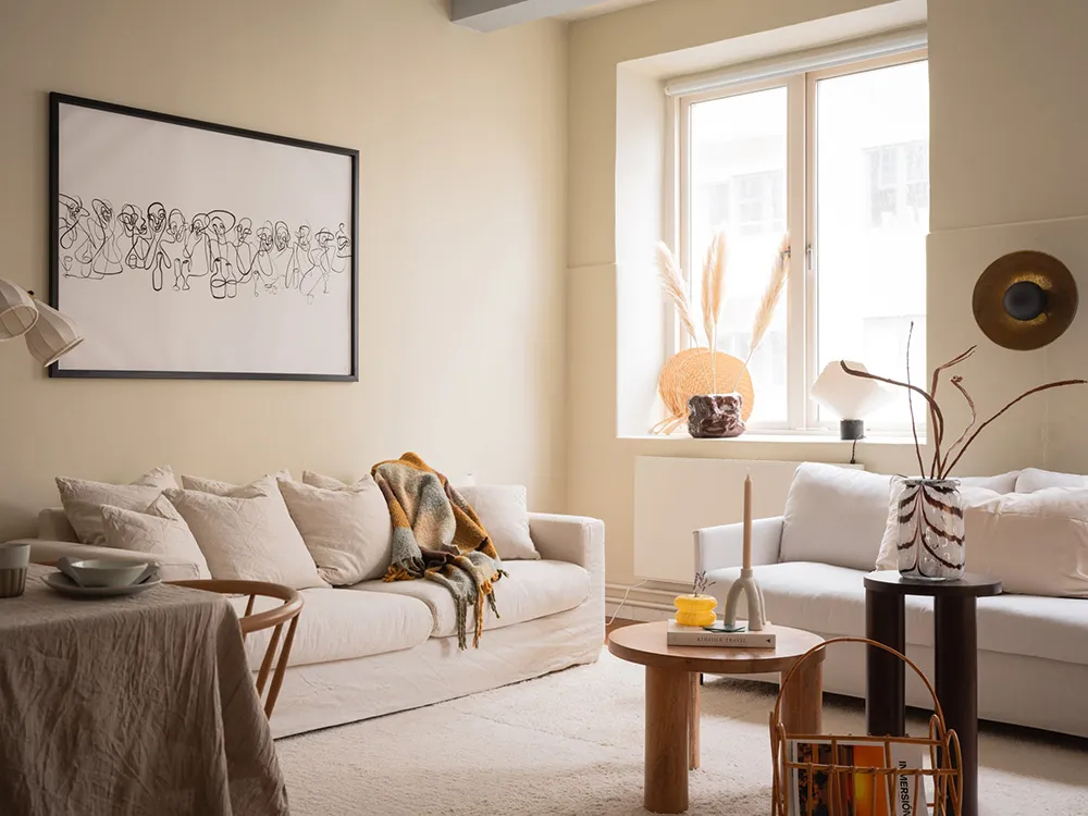 Loft suédois ensoleillé aux murs sableux (62 m²) - Gallery image 6