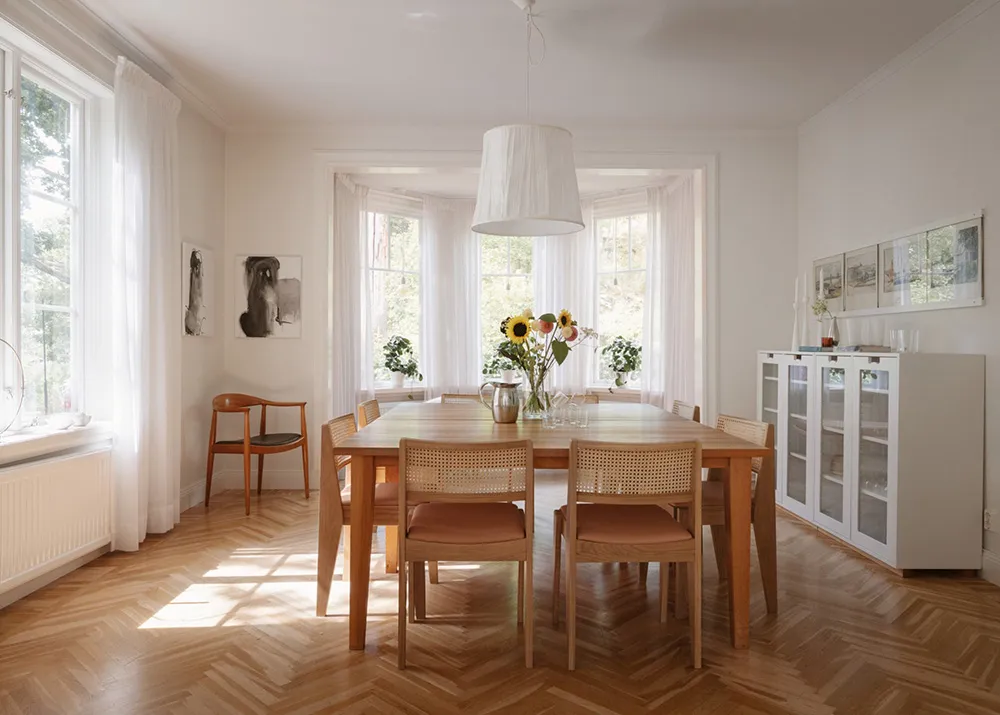 Piękny żółty domek z słończnymi wnętrzami w Szwecji - Gallery image 9