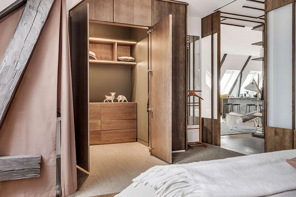 Японские мотивы в просторной мансардной квартире в Швеции - Gallery image 7