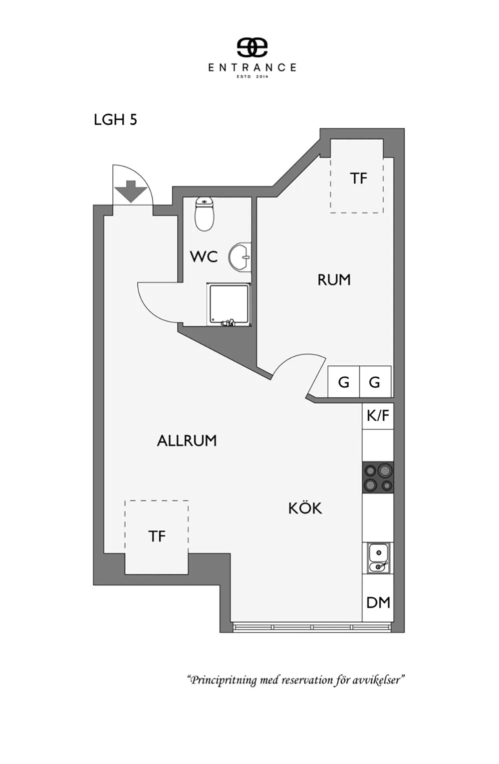 Lekki i przestronny интерьер małej mansardówki w Gotenborgu (36 m²) - Gallery image 23