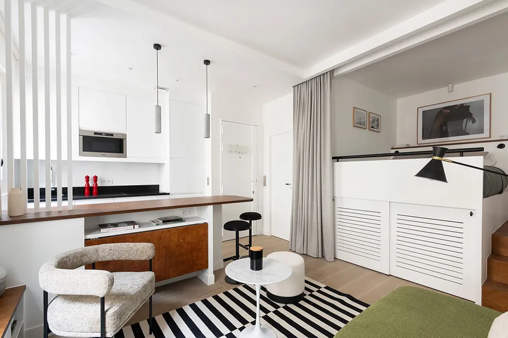 Mały apartament w Paryżu z klimatem kurortowym (29 m²) - 11