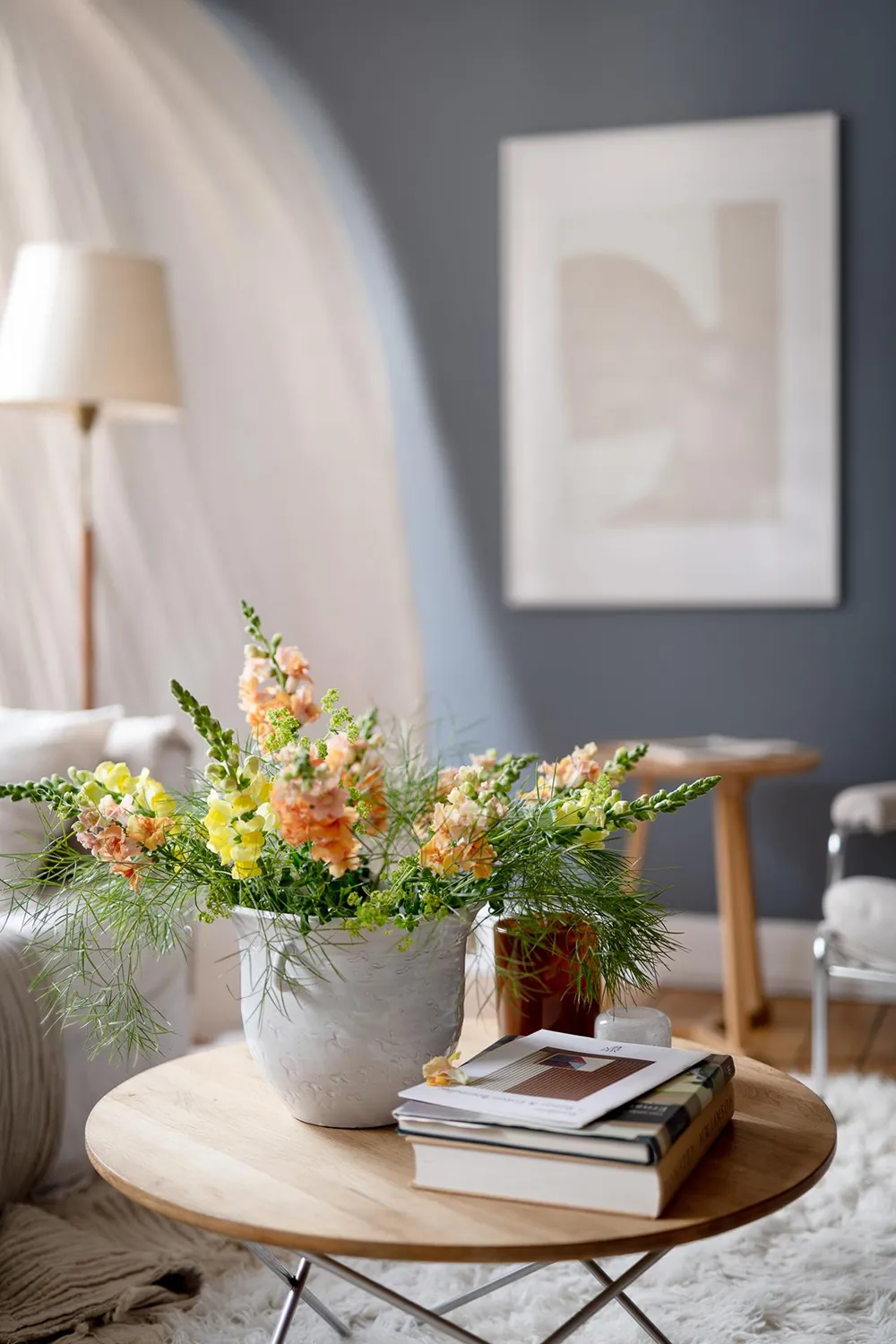 Murs bleus et meubles blancs : appartement à Göteborg (76 m²) - Gallery image 8