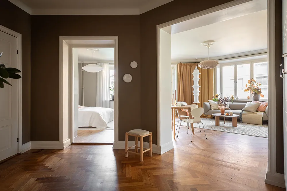 Couleurs d'automne dans le design d'un appartement scandinave (69 m²) - Gallery image 15