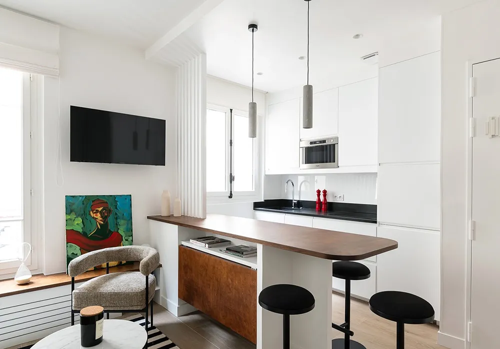 Mały apartament w Paryżu z klimatem kurortowym (29 m²) - 6