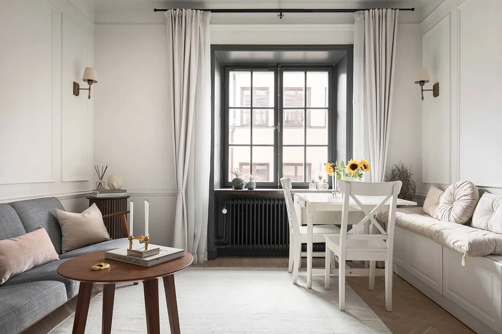 Маленькая, но приятная студия с нежным декором и ретро нотками (30 кв. м) - Gallery image 7