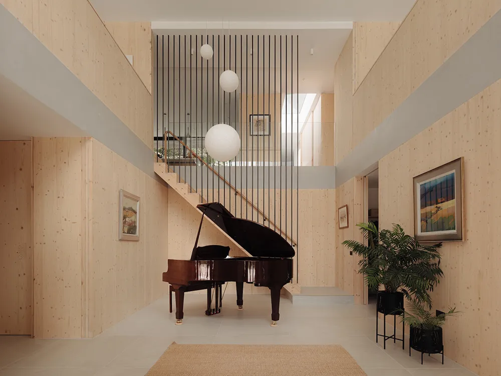 Calor de madera natural y diseño minimalista: casa moderna en Escocia - Gallery image 11