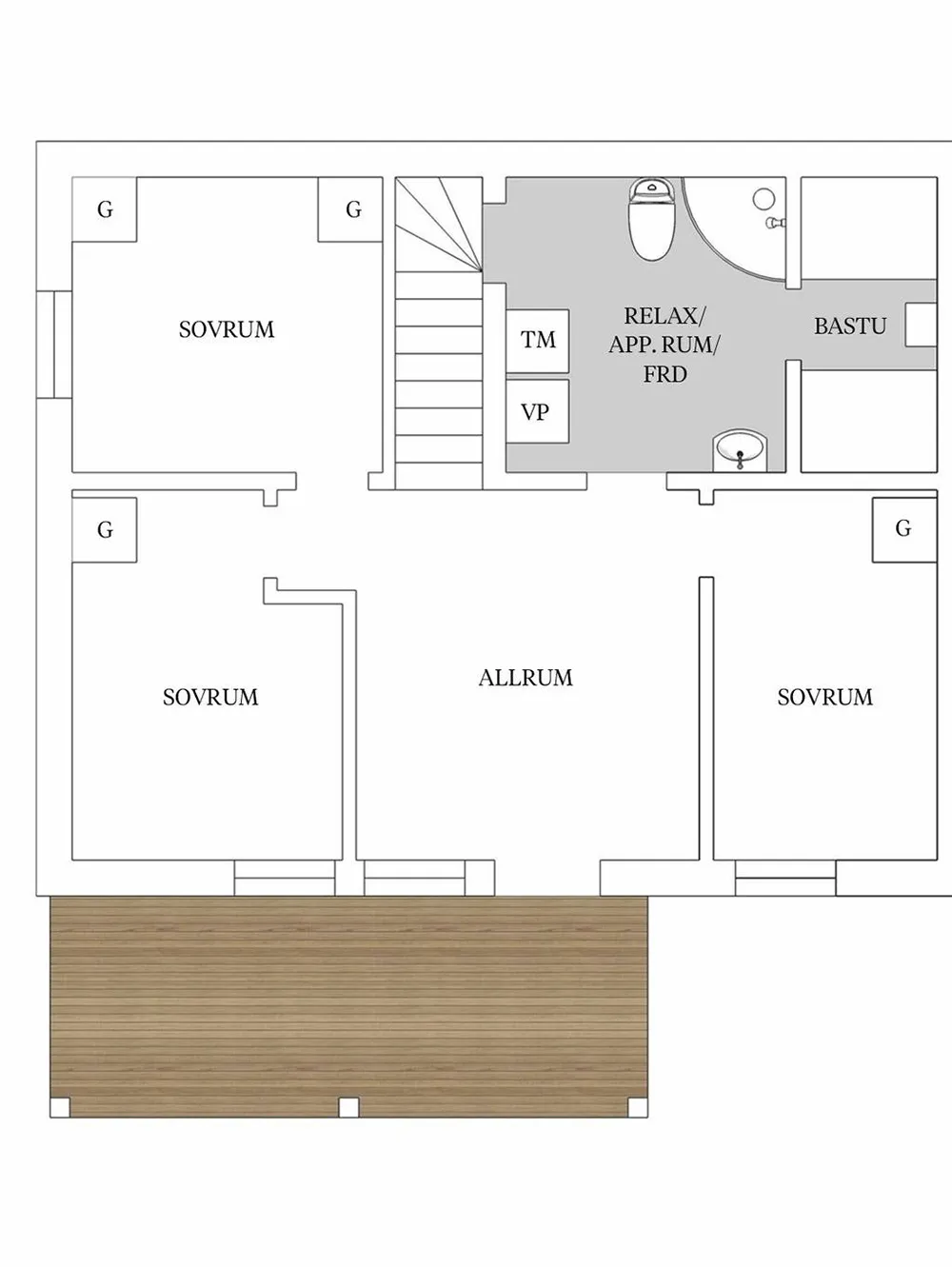 स्वीडन में स्थित एक आधुनिक शैली का घर, जिसमें काले रंग की फर्नीचर है (क्षेत्रफल: 102 वर्ग मीटर) - Gallery image 19