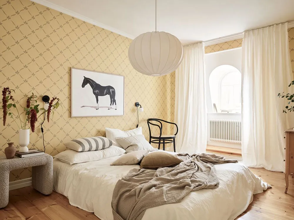 Fenêtre de mansarde luxueuse dans le design d'une appartement à deux étages à Gotenburg (83 m²) - Gallery image 12