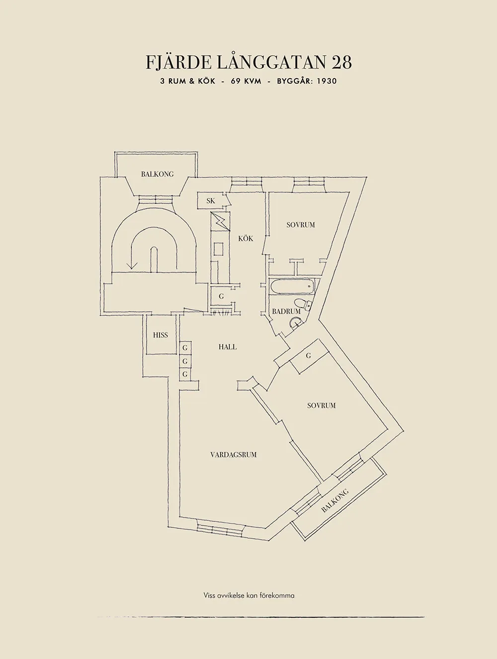 Couleurs d'automne dans le design d'un appartement scandinave (69 m²) - Gallery image 30