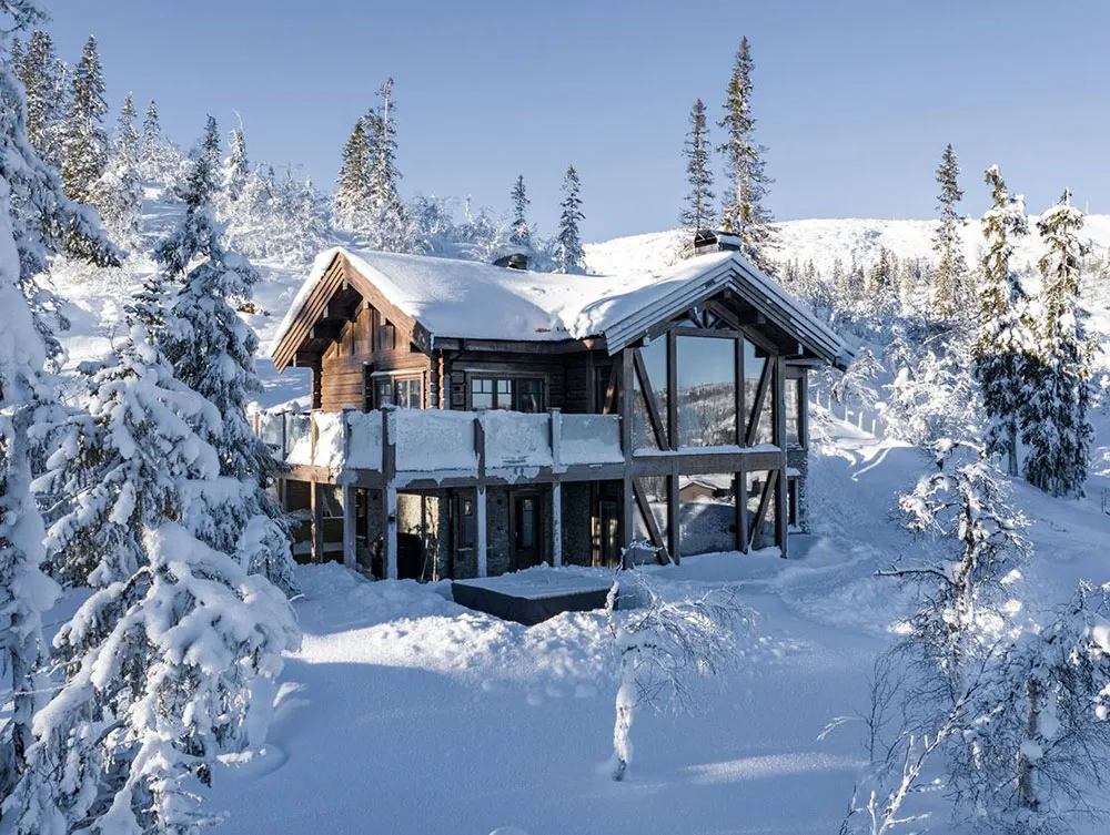 Świetny skandynawski kottedż na połodowiu góry z nowoczesnymi wnętrzami - Gallery image 15