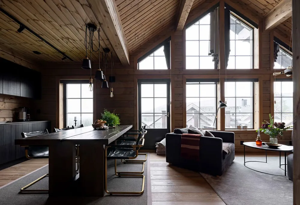 स्वीडन में स्थित एक आधुनिक शैली का घर, जिसमें काले रंग की फर्नीचर है (क्षेत्रफल: 102 वर्ग मीटर) - Gallery image 4