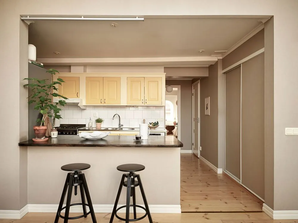 Fenêtre de mansarde luxueuse dans le design d'une appartement à deux étages à Gotenburg (83 m²) - Gallery image 10