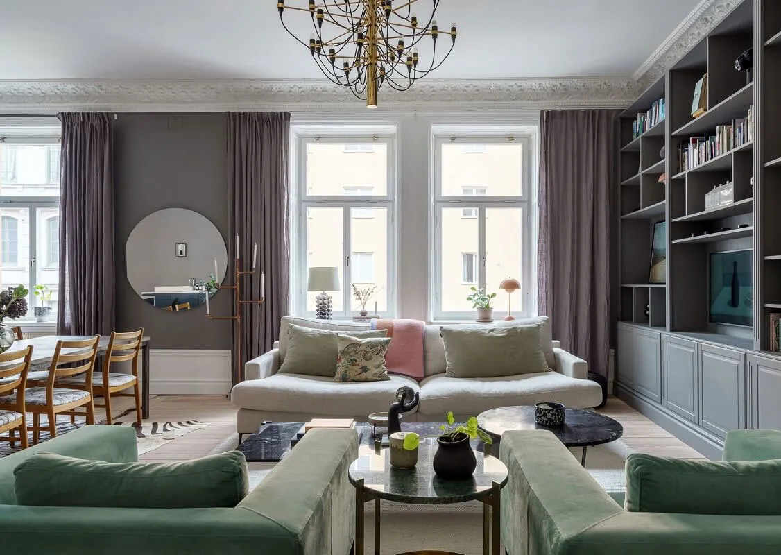 Відкрита планування та приємний сучасний декор: квартира в старому будинку в Стокгольмі - Gallery image 5